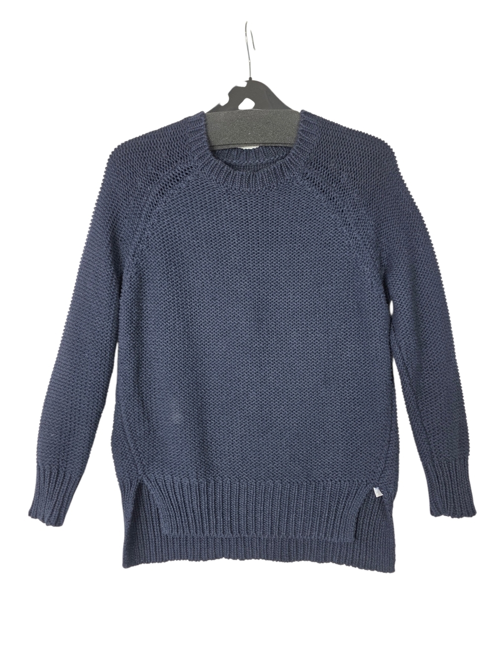 Steven Alan Navy Open-Knit Crew Cotton Round neck Sweater